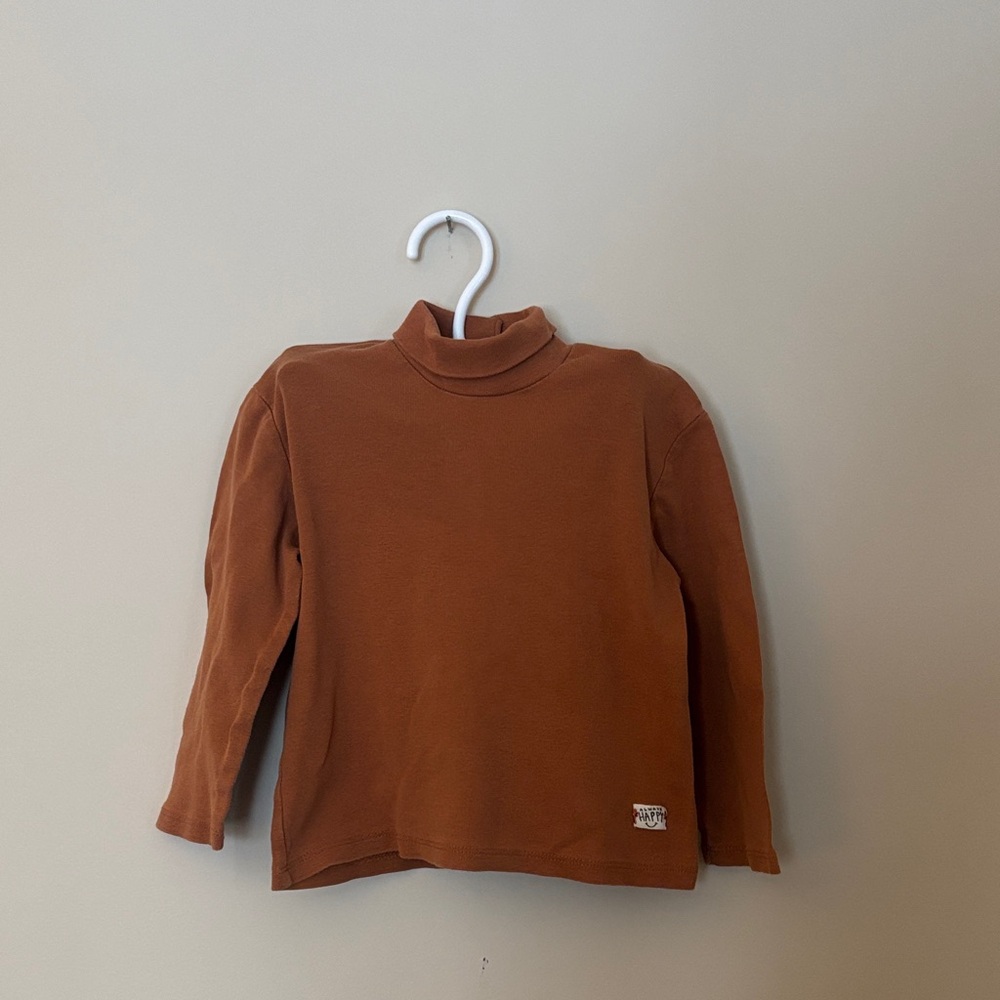 🌞 5/$25 Zara Kids Rust Long Sleeve Turtleneck